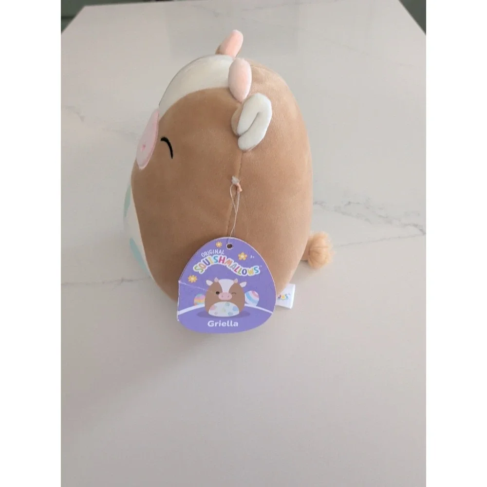 Squishmallows 7.5" Griella Brown Rainbow Spot Cow Release 2022 Kellytoy - Picture 2 of 5